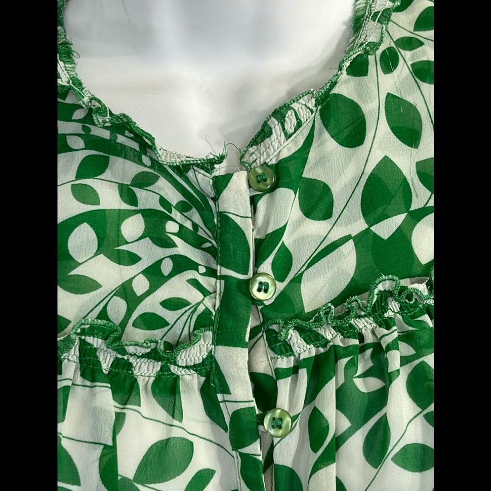 Flutter Sleeve Top With Ruffles - image 3